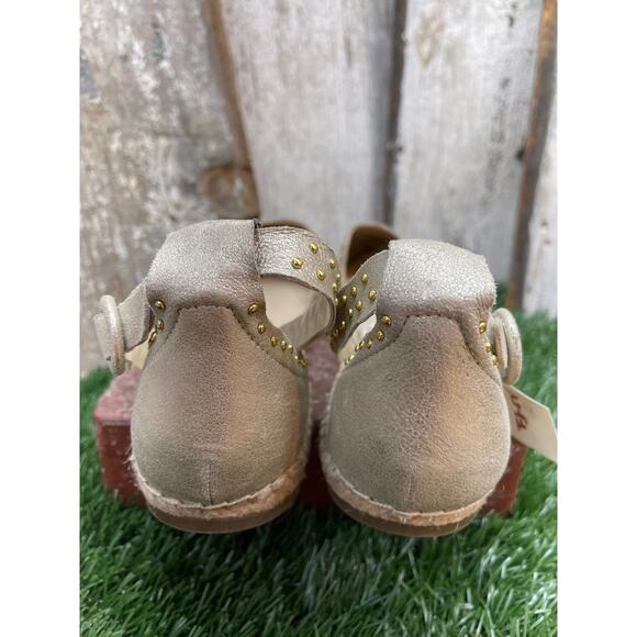 Marc Fisher Jarquis Micro Studded Gold Metallic Espadrilles Women's 10 - Picture 5 of 6